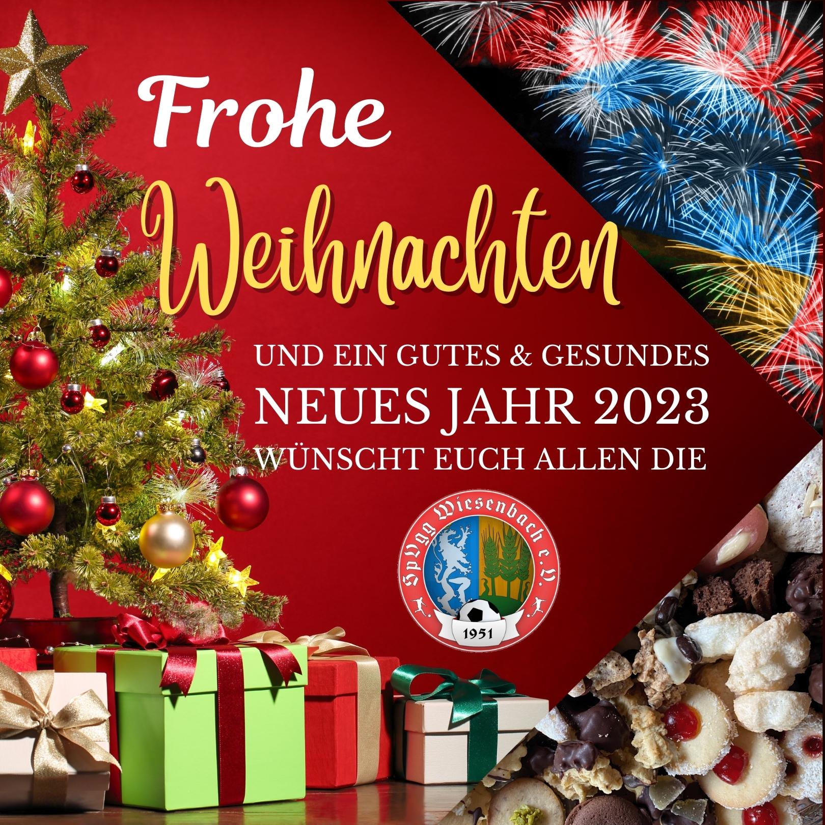 Frohe Weihnachten wünscht die SpVgg Wiesenbach